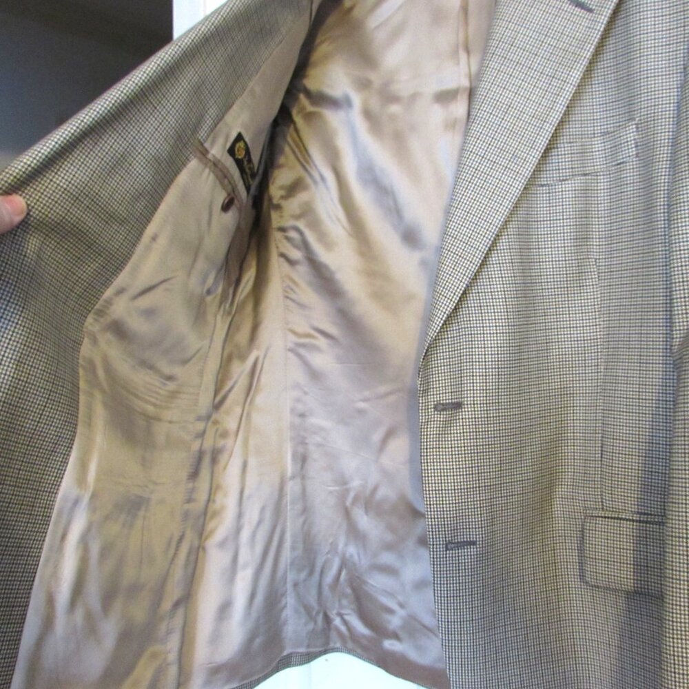 Vintage BROOKS BROTHERS 100% Wool Sports Jacket Size 42 Short - Picture 4 of 6
